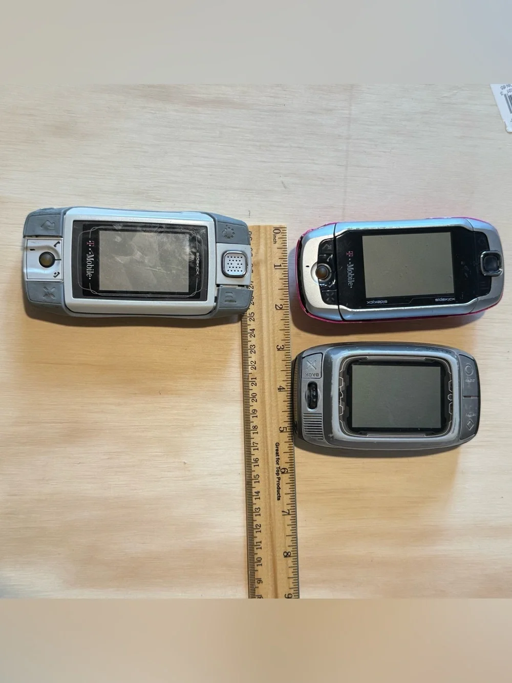 3-T-Mobile Sidekick PV150/200/HT-G01011 Gray “UNTESTED”No-Charger Read Info Blw